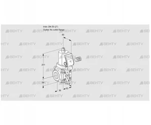 VAS350/-R/NKGR (88028660) Газовый клапан Kromschroder