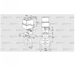 IDR300Z03A350AS/50-30H20E (88303570) Дроссельная заслонка Kromschroder