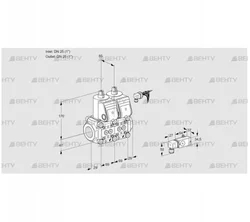 VCS2E25R/25R05NNWR3/-4PP/PPPP (88104105) Сдвоенный газовый клапан Kromschroder