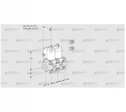 VCS1E15R/15R05NNWL3/PPPP/PPPP (88101196) Сдвоенный газовый клапан Kromschroder