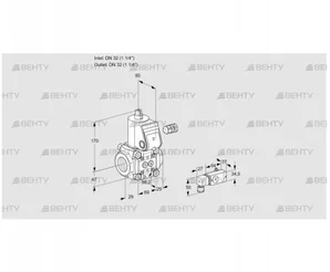 VAS232R/NW (88012227) Газовый клапан Kromschroder