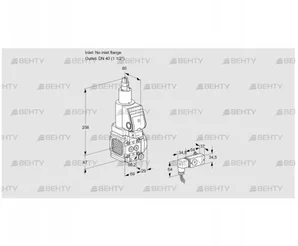 VAS2T-/40N/LQSR (88011263) Газовый клапан Kromschroder