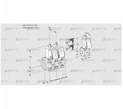 VCS2E40R/40R05NNQR6/PPPP/PPZS (88101070) Сдвоенный газовый клапан Kromschroder