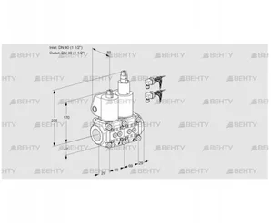 VCS2E40R/40R05NLWL6/PPPP/PPPP (88102987) Сдвоенный газовый клапан Kromschroder