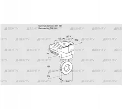 IBAF150/100Z05/20-30W3TR10 (88302111) Дроссельная заслонка Kromschroder