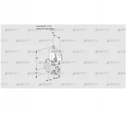 VAS240/-R/NK (88032765) Газовый клапан Kromschroder