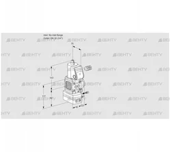 VAG1-/20R/NYAE (88027550) Газовый клапан с регулятором соотношения Kromschroder