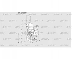 VAG3-/50F/NKGLAE (88026117) Газовый клапан с регулятором соотношения Kromschroder