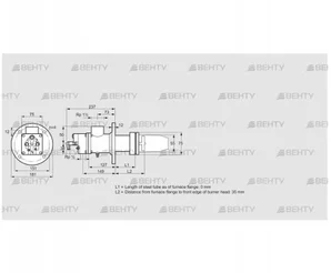 BIC 65/50HGR-0/35-(107)E (84031117) Газовая горелка Kromschroder