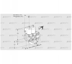 VCH2E40R/40R05NHEVWL/PPPP/PPPP (88104054) Клапан с регулятором расхода Kromschroder