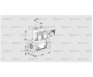 VCS8100F05NNKRB/PPPP/PPPP (88206624) Сдвоенный газовый клапан Kromschroder