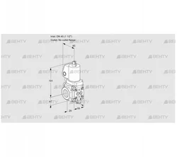 VAS2T40/-N/NWSL (88016461) Газовый клапан Kromschroder