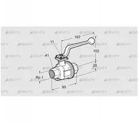 AKT 25R160S (03152353) Запорный кран Kromschroder