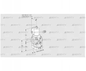 VAD240R/NPGL-50A (88025747) Газовый клапан с регулятором давления Kromschroder