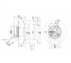 Центробежный вентилятор ebmpapst R3G250AH5201