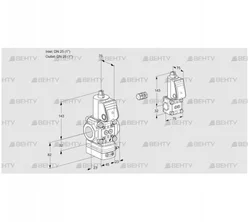 VAG1E25R/25R05GEWR/PP/BS (88103395) Газовый клапан с регулятором соотношения Kromschroder