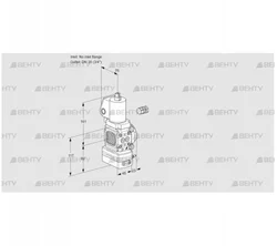 VAD1-/20R/NWGL-25A (88033757) Газовый клапан с регулятором давления Kromschroder