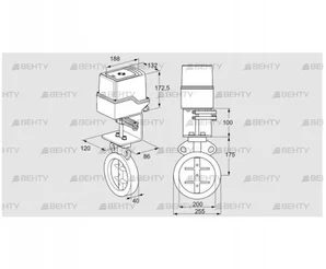 IDR200Z03D100AS/50-15Q15TR10 (88303297) Дроссельная заслонка Kromschroder