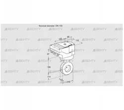 IBAF150Z05/40A2DR10 (88303368) Дроссельная заслонка Kromschroder