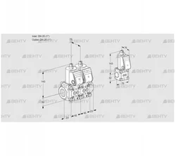 VCS1E25R/25R05NNWR/PPPP/PPBS (88103127) Сдвоенный газовый клапан Kromschroder