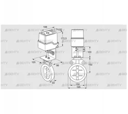 IDR150Z03D350AU/50-30H20E (88303026) Дроссельная заслонка Kromschroder