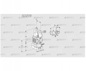 VAG1-/15R/NWBK (88032163) Газовый клапан с регулятором соотношения Kromschroder