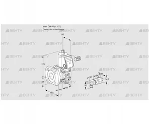 VAS240/-F/NW (88029978) Газовый клапан Kromschroder