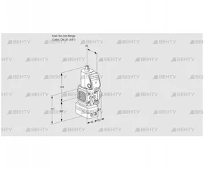 VAD1-/20R/NW-50A (88030434) Газовый клапан с регулятором давления Kromschroder