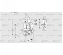 VCS1E25R/25R05NLWGR3/PPPP/PPBS (88105878) Сдвоенный газовый клапан Kromschroder