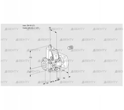 VAS2E50R/40F05NVWR/PP/PP (88102456) Газовый клапан Kromschroder