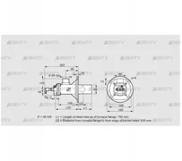 BIOA 65HB-750/635-(34)DB (84199354) Газовая горелка Kromschroder