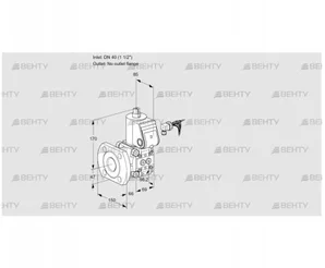 VAS240/-F/NK (88031828) Газовый клапан Kromschroder