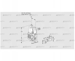 VAS2-/40R/NW (88002021) Газовый клапан Kromschroder