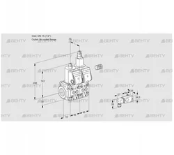 VCS1E15R/--05NLWR/2--4/PPPP (88103944) Сдвоенный газовый клапан Kromschroder