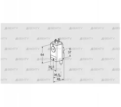 DG 60VC4-5W (84448280) Датчик-реле давления газа Kromschroder