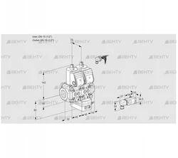 VCG1E15R/15R05NGNKR3/2-PP/PPPP (88104734) Клапан с регулятором соотношения Kromschroder