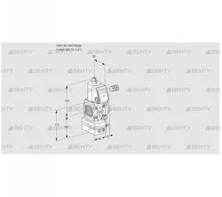 VAD1-/15R/NW-100B (88001076) Газовый клапан с регулятором давления Kromschroder