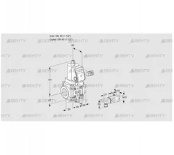 VAS240R/NWSR (88030861) Газовый клапан Kromschroder