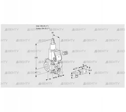 VAS225R/LW (88031669) Газовый клапан Kromschroder