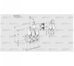 VCS1E25R/25R05NLWR6/PPPP/PPBS (88104801) Сдвоенный газовый клапан Kromschroder