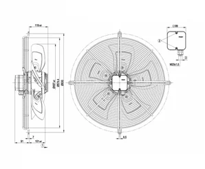 Осевой вентилятор ebmpapst S4D500BE0302