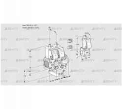 VCH2E40R/40R05FNHEVWR3/PPPP/PPBS (88103237) Клапан с регулятором расхода Kromschroder