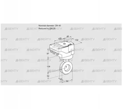 IBAF40/25Z05/20-30W3TR10 (88302205) Дроссельная заслонка Kromschroder