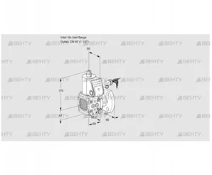 VAS2-/40F/NW (88021681) Газовый клапан Kromschroder