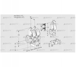 VCV2E40R/40R05NVKWR6/2-PP/MMBS (88101910) Клапан с регулятором соотношения Kromschroder