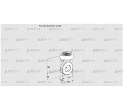 BVGF65W05 (88300045) Дроссельная заслонка Kromschroder