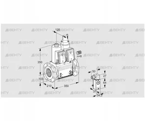 VCS8100F05NLWR3B/P3MM/PPMM (88207479) Сдвоенный газовый клапан Kromschroder