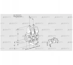 VCH1T20N/20N05NHAQSR/PP1-/PPMM (88100331) Клапан с регулятором расхода Kromschroder