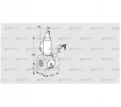 VAS665F05LWGLB/MM/PP (88204668) Газовый клапан Kromschroder