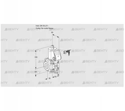 VAS350/-R/NW (88012067) Газовый клапан Kromschroder